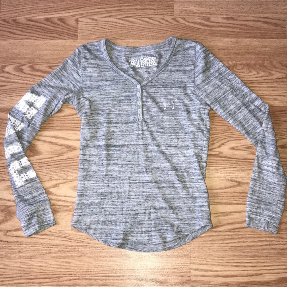 Victoria Secret Pink thermal sleep shirt.